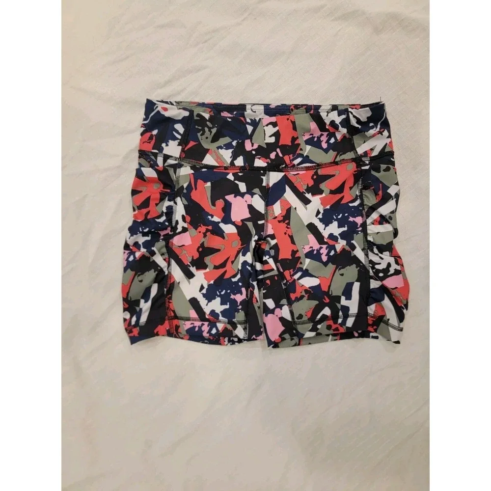 Lululemon Speed Track Short Pop Cut‎ Boom Juice Multi Pockets Women Size 8